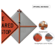 "Be Prepared to Stop" Roll-Up Traffic Sign